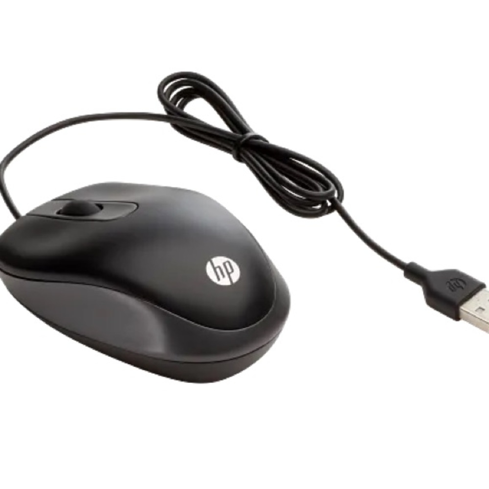 BRAND NEW! HP Sleek Black USB Mouse